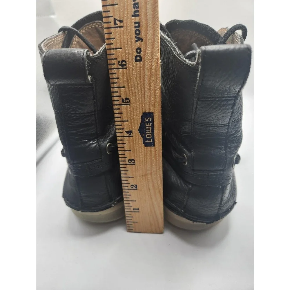 John Varvatos Star USA Hightop Boots Mens Size 11 Black‎ Leather Ankle Vibram